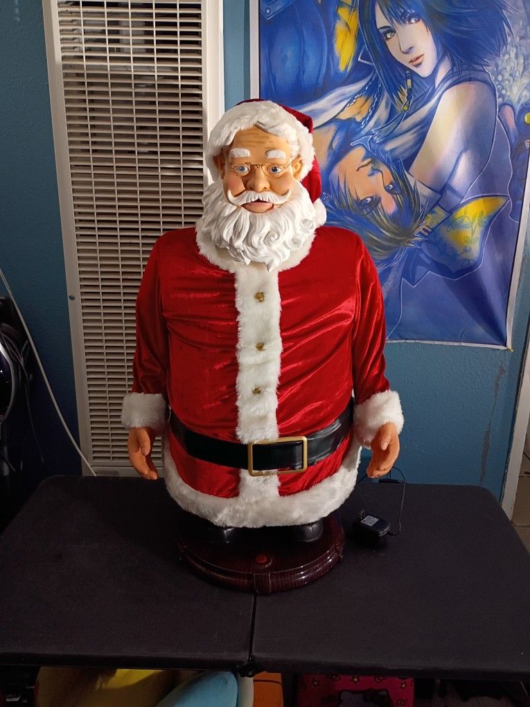 Santa Claus Talking Doll Sings Christmas Songs Aux And Microphone Access 