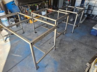 Steel table frames