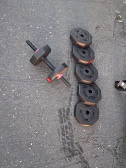 Adjustable Dumbbell Set with Weight Plates