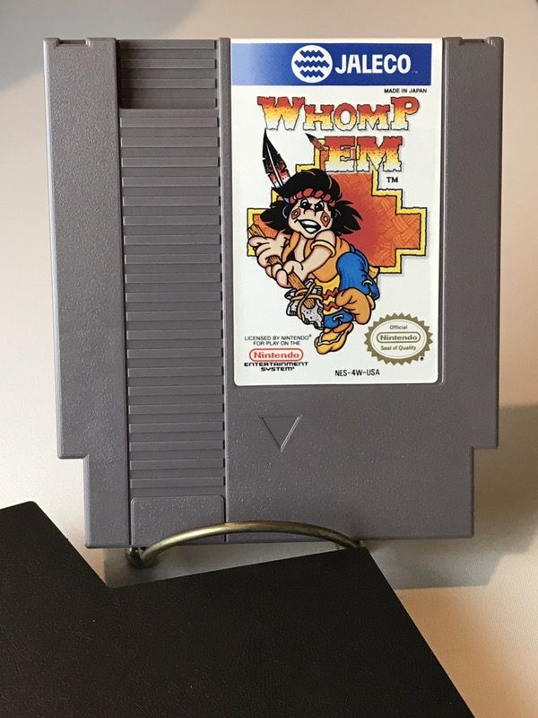 Whomp 'Em Nintendo 1985 NES Complete CIB rare collectible