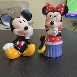 Mickey Minnie Mouse Piggy Bank 
