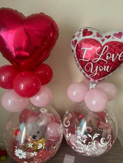Stuffed Valentines Day Balloons