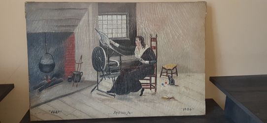 Folk Art Painting from 1899 (1800's)