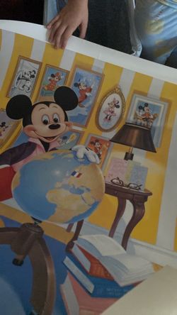 Vintage Signed John Hench Mickey poster