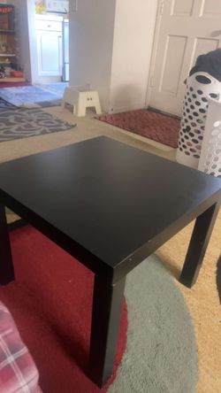 slightly used wooden table