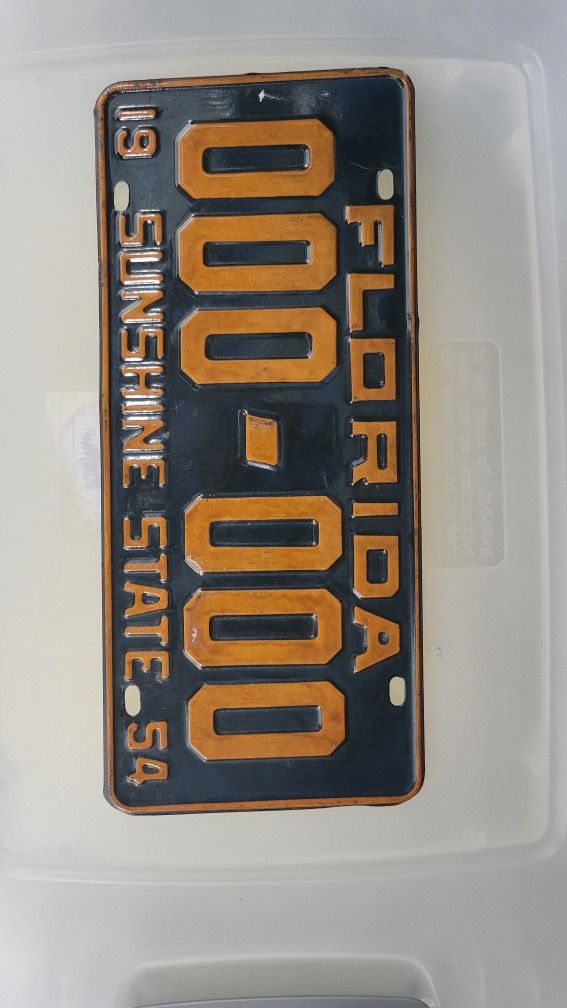Old Florida Tag.