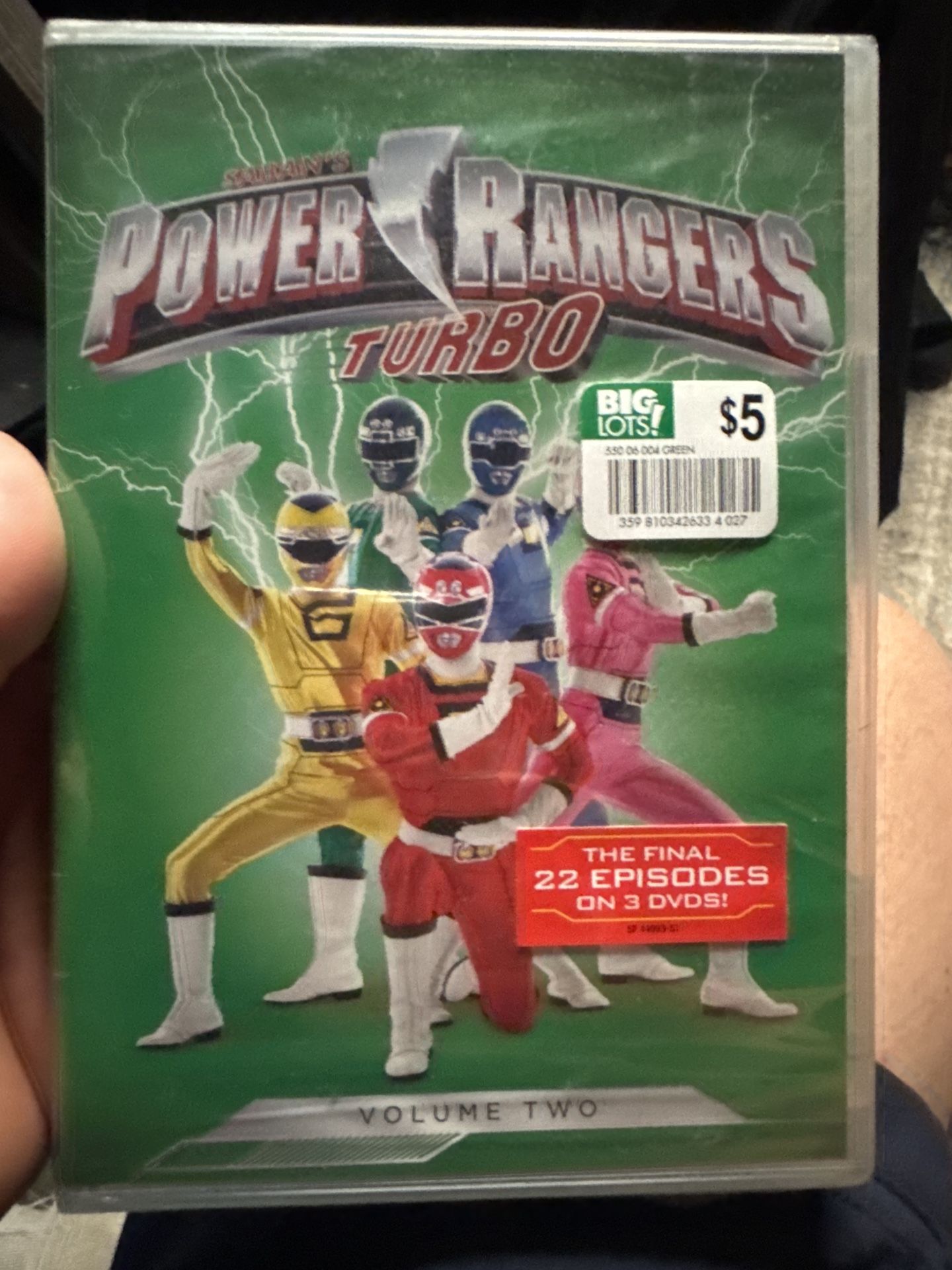 Power Rangers DVD Lot (5 Sealed Sets) Turbo, Zeo, In Space, Lost Galaxy