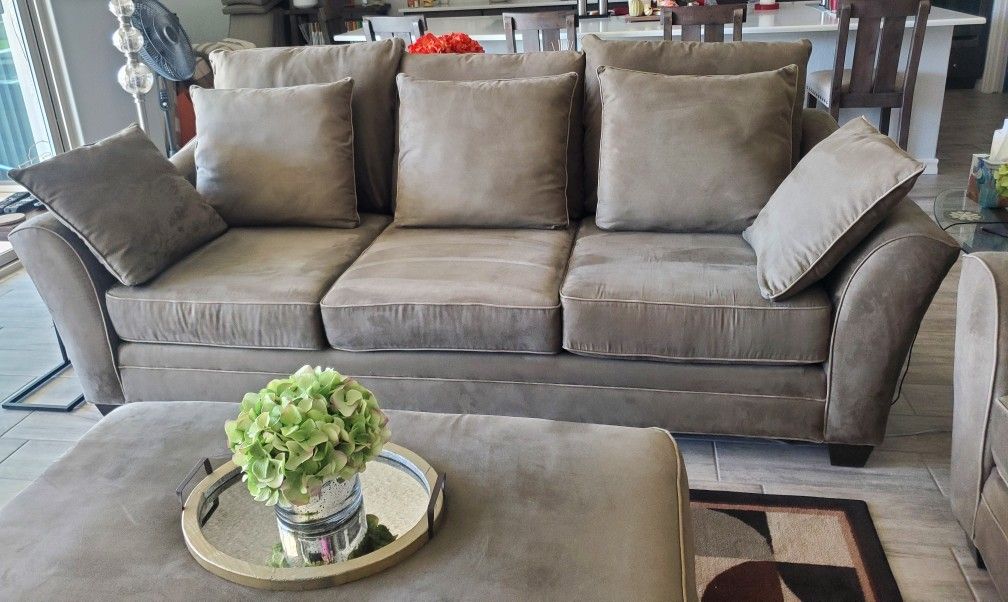 $700 OBO - Couch, Oversized Chair W/ottoman 