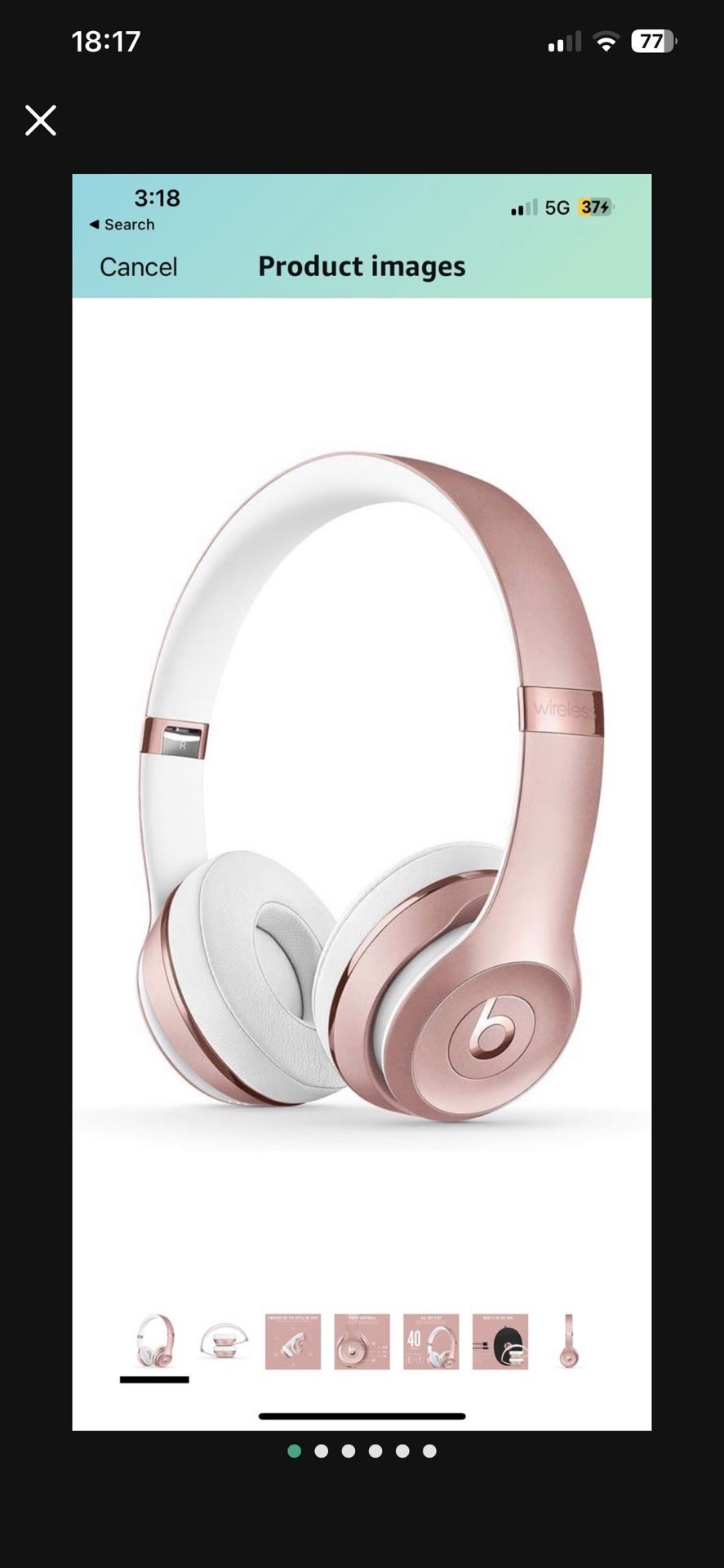 Beats 3 Solo Pink IN GREAT CONDITION EVERYTHING WORKS