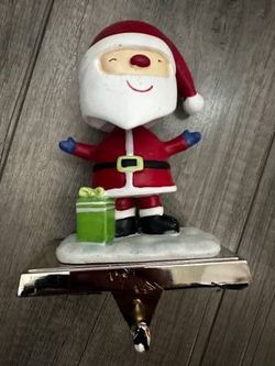 Bobblehead Santa Stocking Holder
