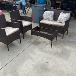 Brown Patio Set 
