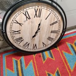 Large Face Clock Over 2' Wide