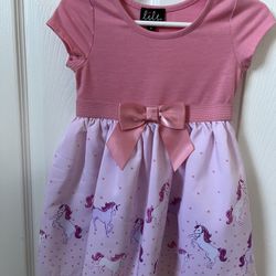 3T Unicorn Girl Dress 