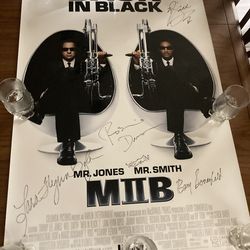 Cast Signed Men In Black 2 Original Movie Poster