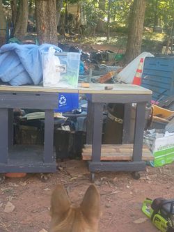 Work table on casters