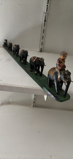Wooden elephants 1960s