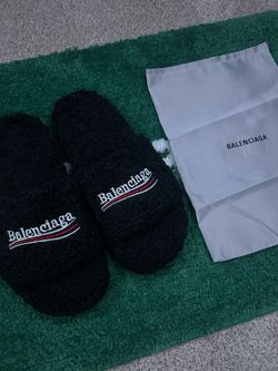 Balenciaga Slides Black Men’s 12