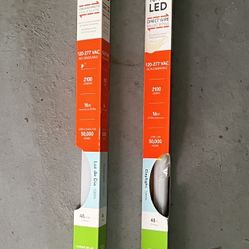 (2) 48 in.16-Watt Cool White T8 or T12 Dimmable Linear LED Tube Light Bulb  