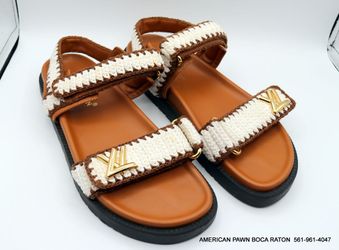 Louis Vuitton LV Sunset Flat Comfort Sandal Cognac size 41 