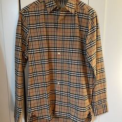 Burberry Check Cotton Poplin Shirt