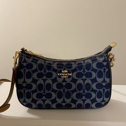 Coach Canva Teri Denim Purse