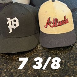 Baseball hats.  Both for $3