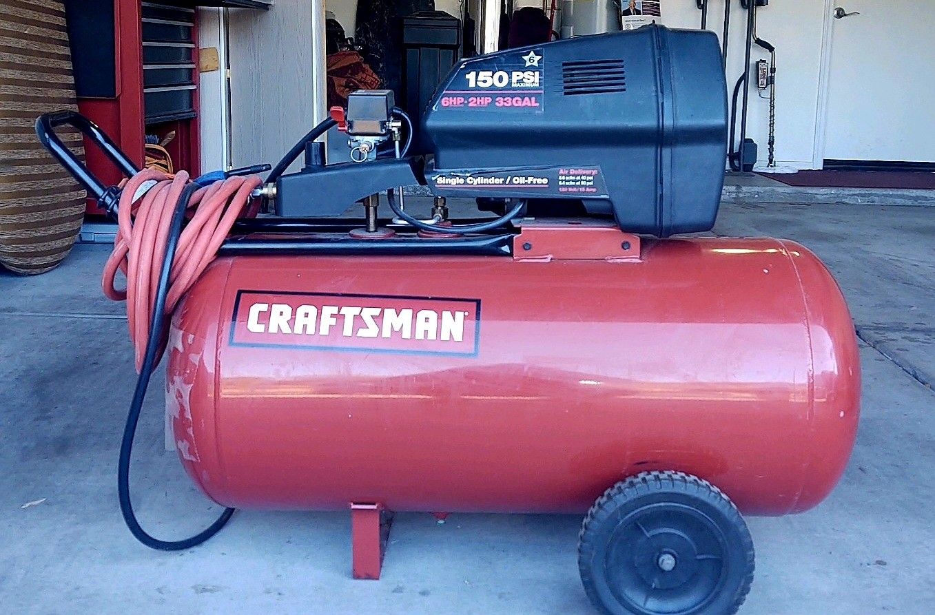 AIR Compressor Craftsman - 33 Gal. - 6 Horsepower