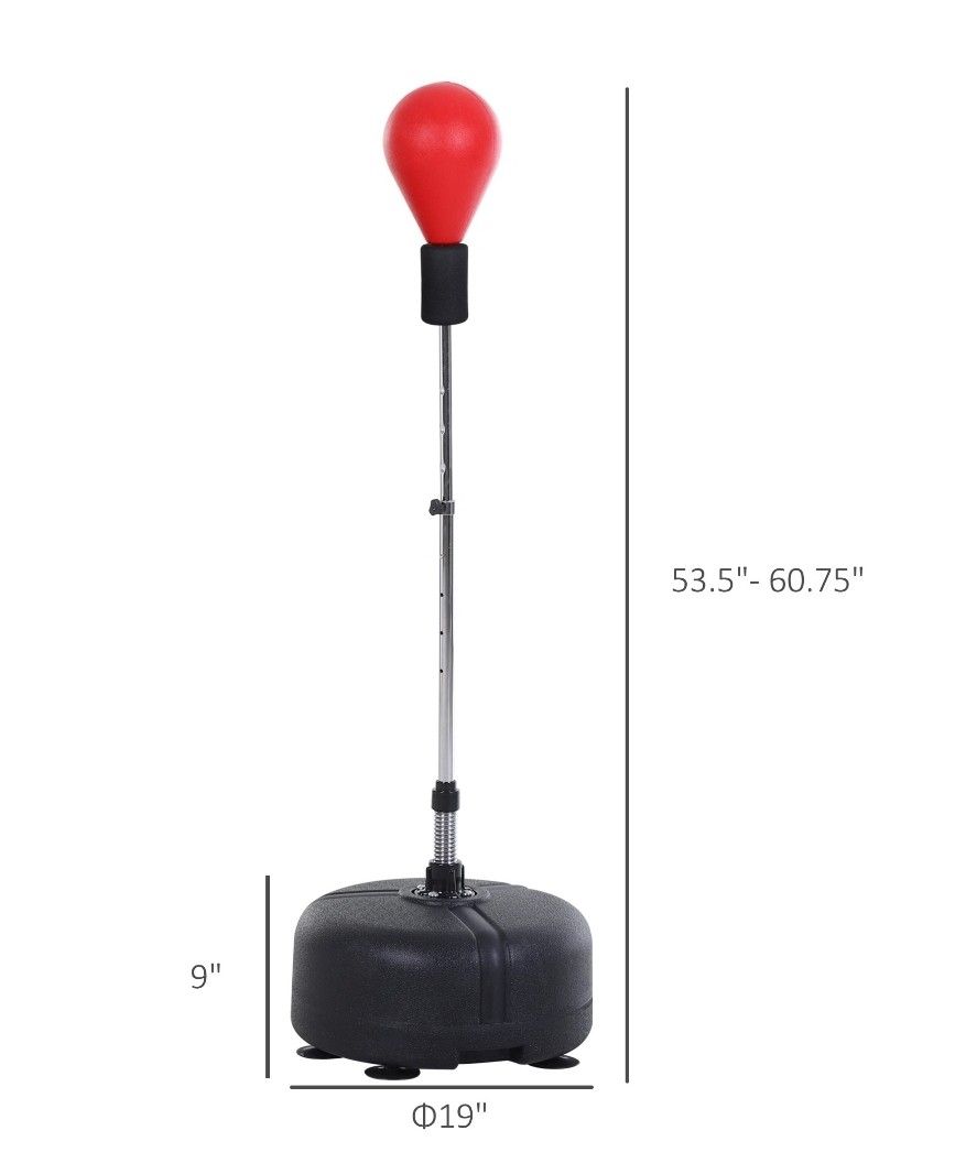 Punching Bag with Stand and Boxing Gloves