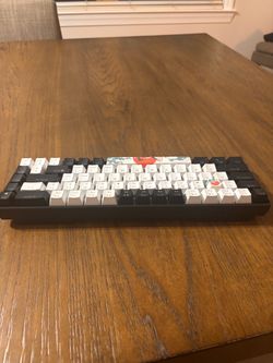 Compact Mechanical Keyboard with Custom Keycaps