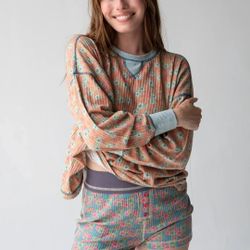 New Natural Life Waffle Knit Sleep Shorts Size XL 