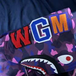 Purple Camo Bape Hoodie L