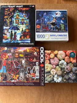 Halloween/Fall 4 Puzzle Bundle