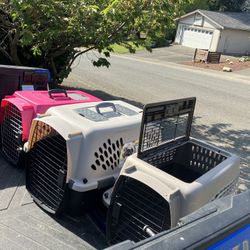 Small Dog Cat Rabbit Bunny Kennel Crate Carrier Like New 24" L by 14” W by 14” H $25 Each