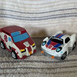 TRANSFORMERS ANIMATED BUMPER BATTLERS AUTOBOT RATCHET & JAZZ