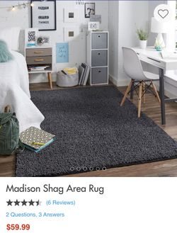Brand new rug color gray charcoal. Size 5 x 7