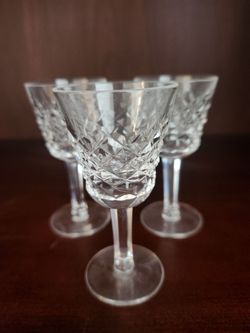 Waterford set of 10 liqueur/cocktail cordial glasses