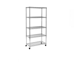 Seville Classics 5-Tier Steel Wire Shelving, 30" Wx14"Dx61.5"H