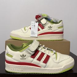Adidas Originals Forum Low x Grinch Cream 2023 Shoes Men’s Size 11.5 ID3512