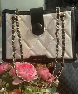 NEW White And Black Purse 