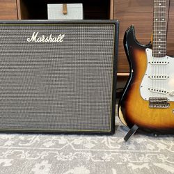 FS/FT Marshall Origin 50 Tube Electric Guitar Amplifier with Footswitch - Working, Recently Serviced