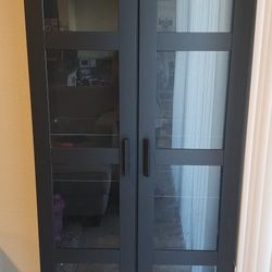 Ikea BREMNIS Glass Door Cabinet