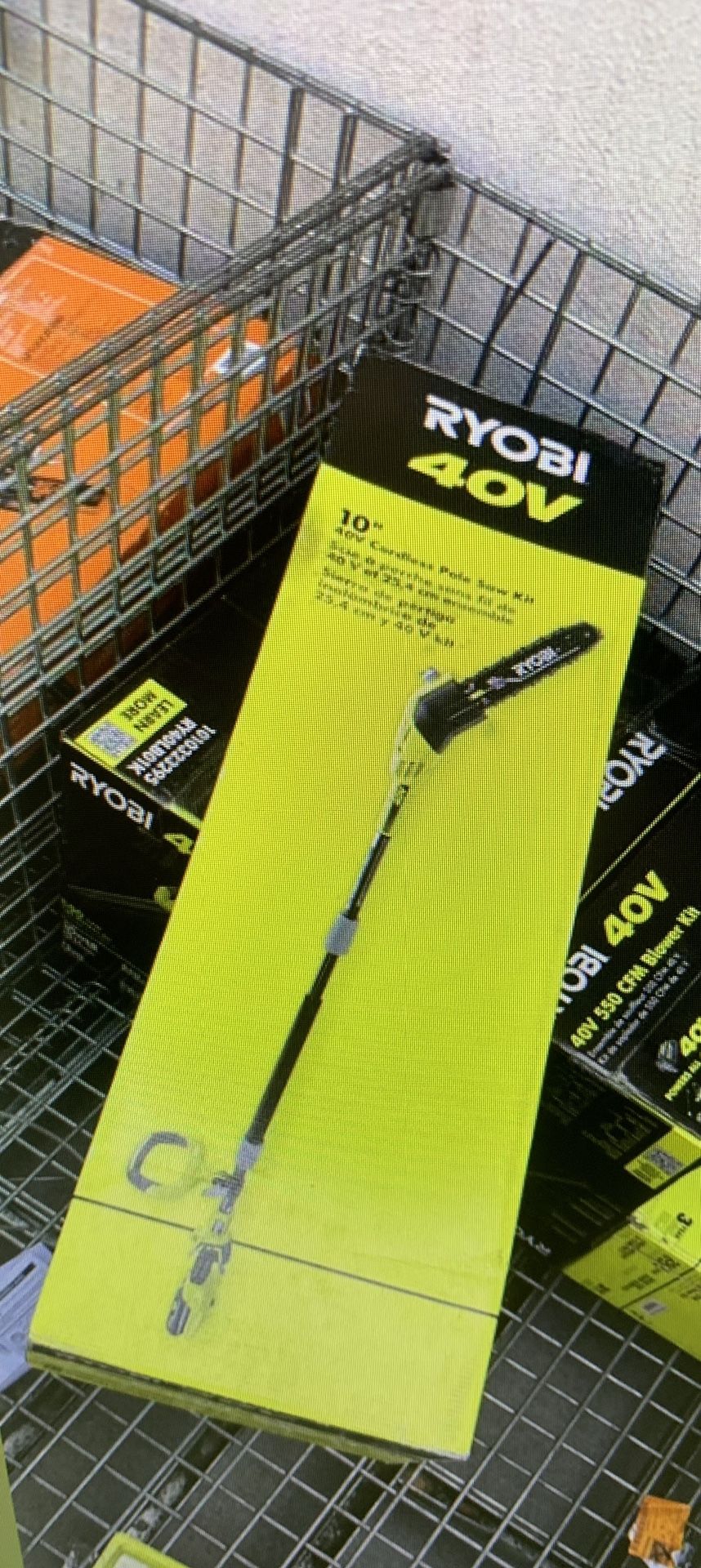 Ryobi 40v 10in Cordless Battery Pole Saw With 2.0ah Battery And Charger
