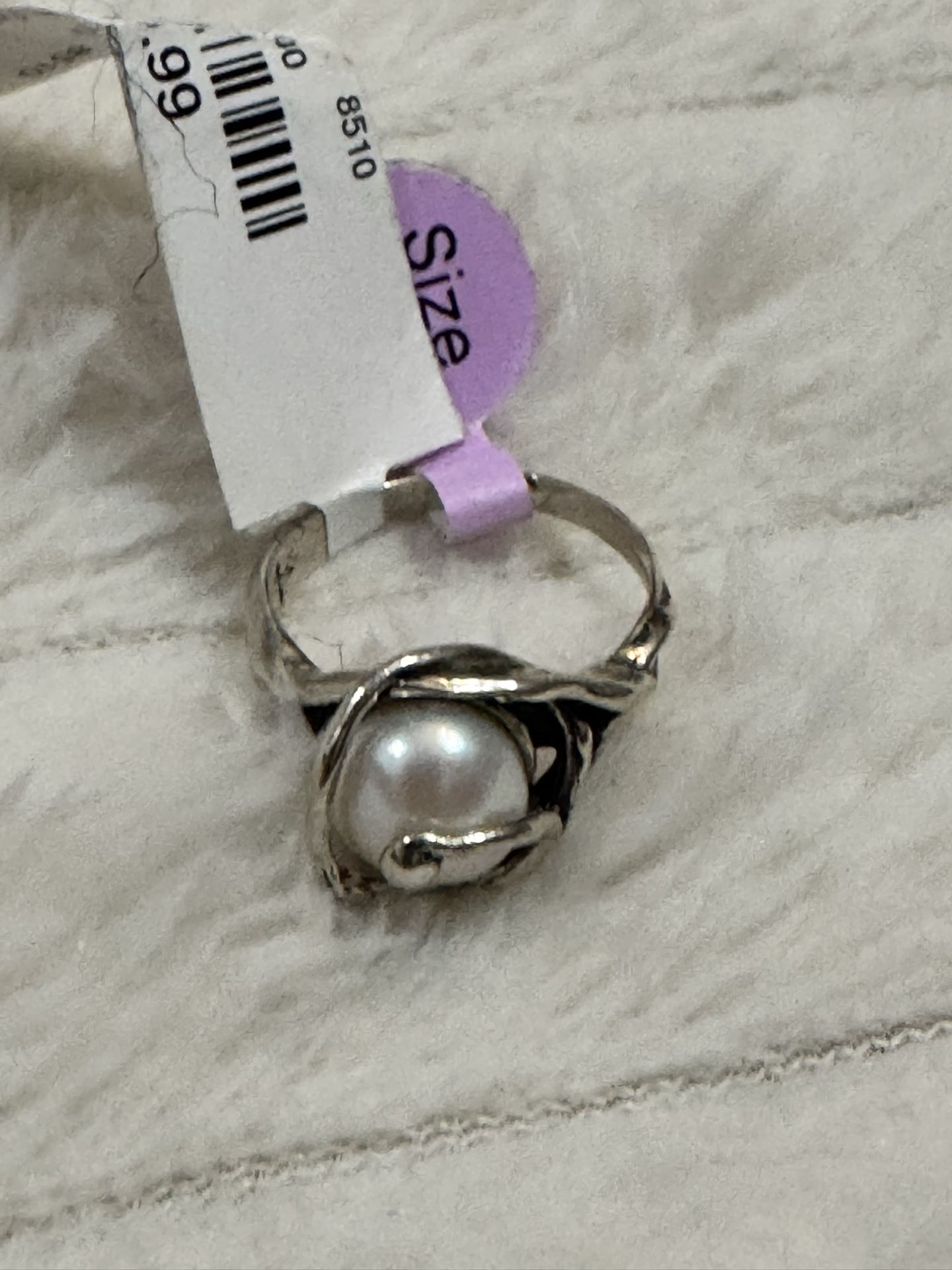 Sterling Silver Pearl Ring