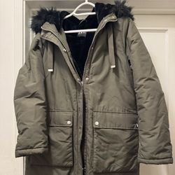 Zara Women’s Parka Coat Size Small