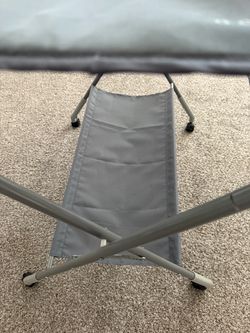 Baby foldable diaper station opened but not used