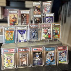 NFL, NBA and Marvel Slabbed Sports Cards 