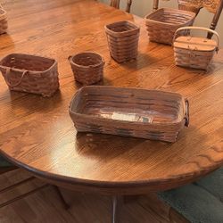 Set Of Vintage Longaberger Baskets (6)