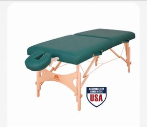 Massage table oakworks with headrest