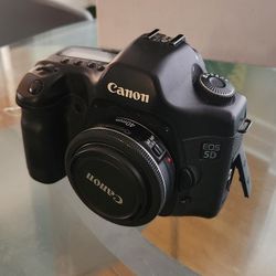 Canon 5D EOS With Lens
