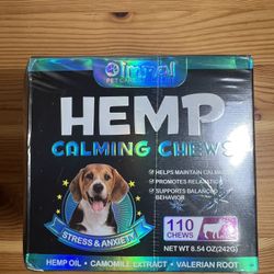 Zoxpm Hemp Calming Chews for Dogs with Anxiety and Stress - Dog Calming Treats Dog Anxiety Relief - Calming Treats for Dogs Beef Flavor